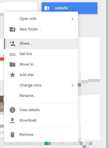Размещение сайта в Google Drive Sharing