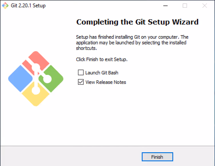 Completamento dell'installazione di Git e avvio di Git Bash