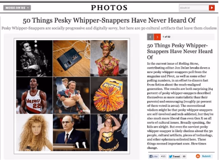 Millennials Begone replaces millennial with pesky whipper-snapper