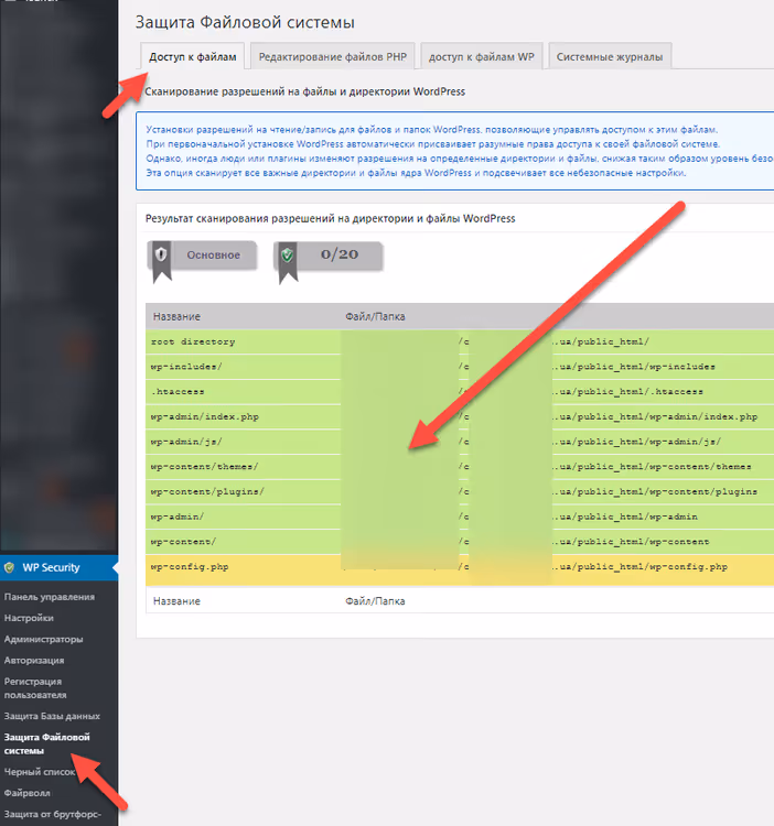 Skann av filtillatelser for WordPress-filer og -mapper