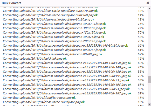 Comparaison de la taille des fichiers WebP avec JPEG et PNG à qualité équivalente