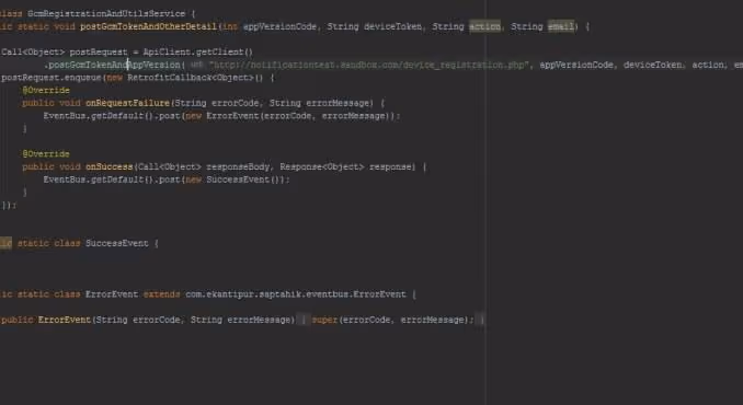 Exemple de configuration du SDK Firebase pour Android