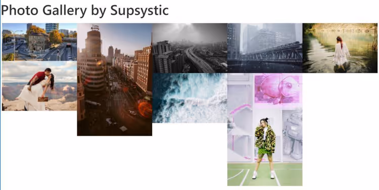 Photo Gallery by Supsystic murade galleri på testsajt
