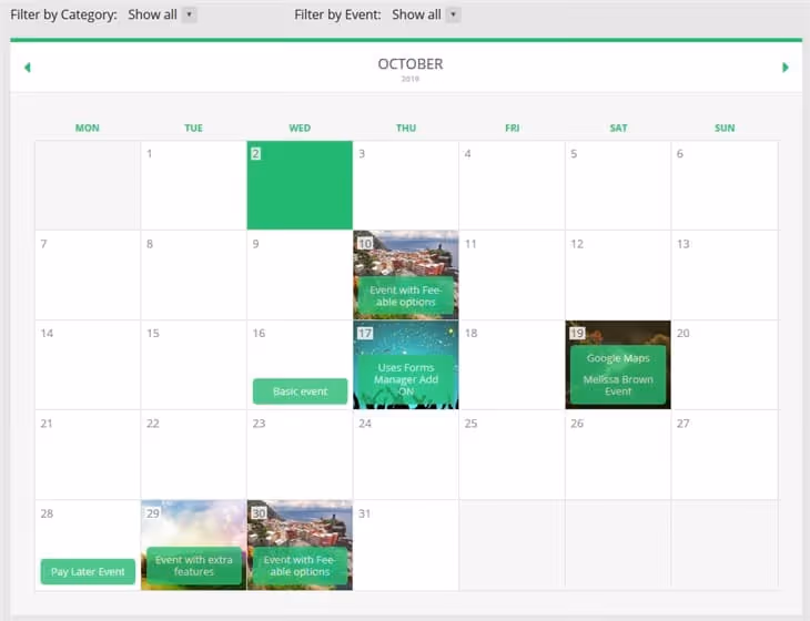 Форма продажи билетов Event Booking Pro с вариантами тарифов