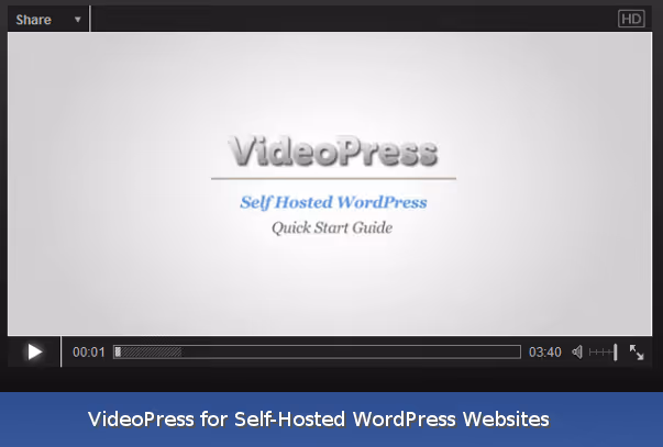 Lecteur VideoPress avec page de paramètres vidéo sur WordPress.com