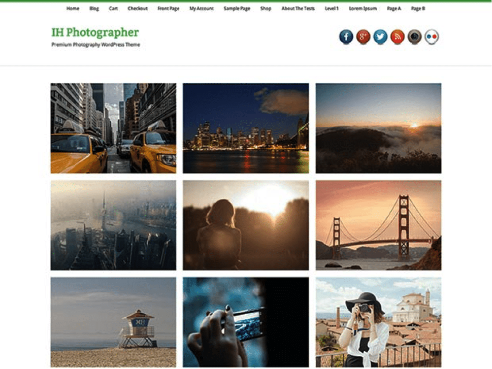 Темы  WordPress - Для фотографов и портфолио