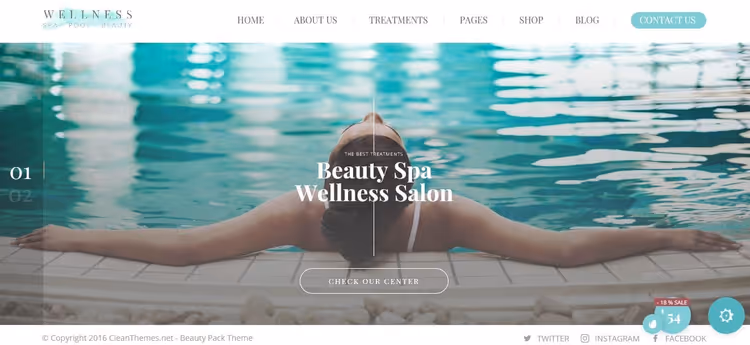 Beauty Pack, multi-niche theme for beauty salon, spa and wellness