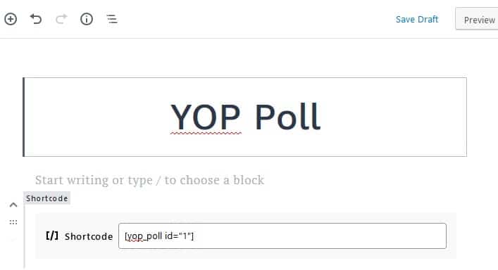 шорткод yop poll