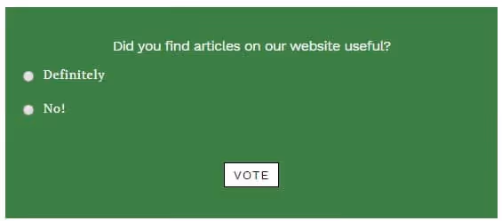 Опубликованный опрос YOP Poll на сайте