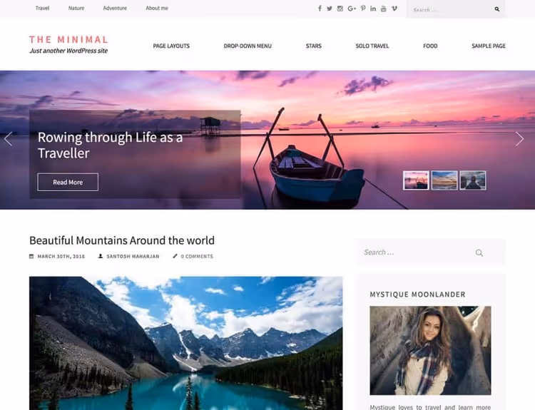 The Minimal, quiet theme for writing and magazine sites