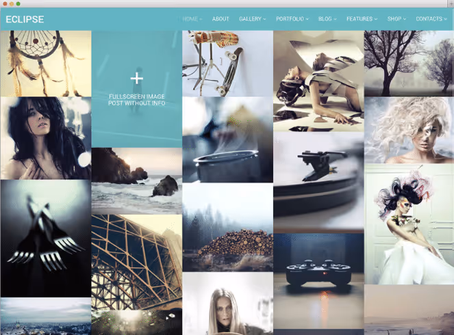 eClipse theme Masonry portfolio