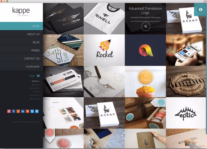 Blog Masonry del tema Kappe