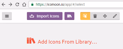 Иконки из библиотеки IcoMoon