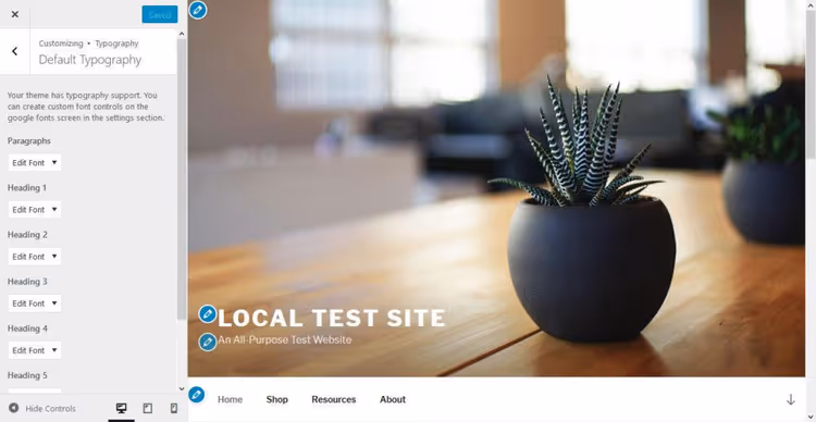 Controlli font nel plugin Easy Google Fonts