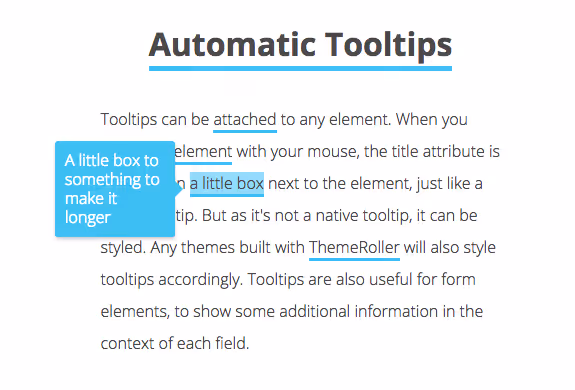 Auto Tooltips, automatische Tooltip-Positionierung in JavaScript