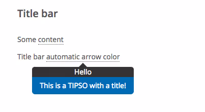 Tipso, responsiver jQuery-Tooltip mit CSS3-Animation