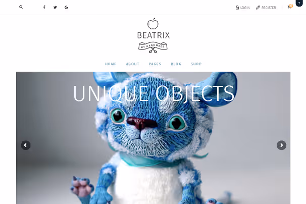 WooCommerce-temaet Beatrix for uavhengige butikker