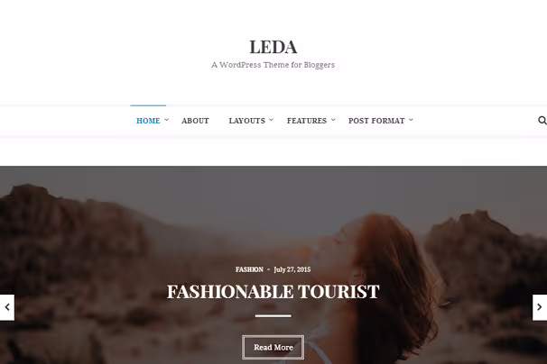 Leda-tema for mammabloggere med oppskriftsstøtte