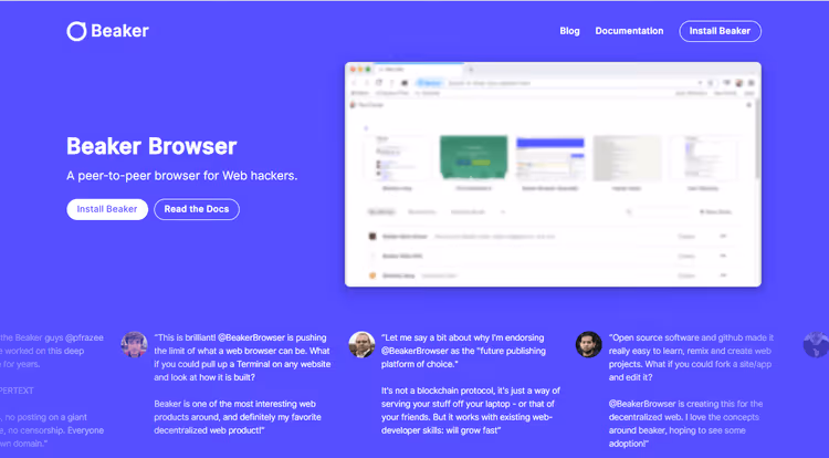 🔬 Beaker Browser: un browser peer-to-peer sperimentale per sviluppatori web