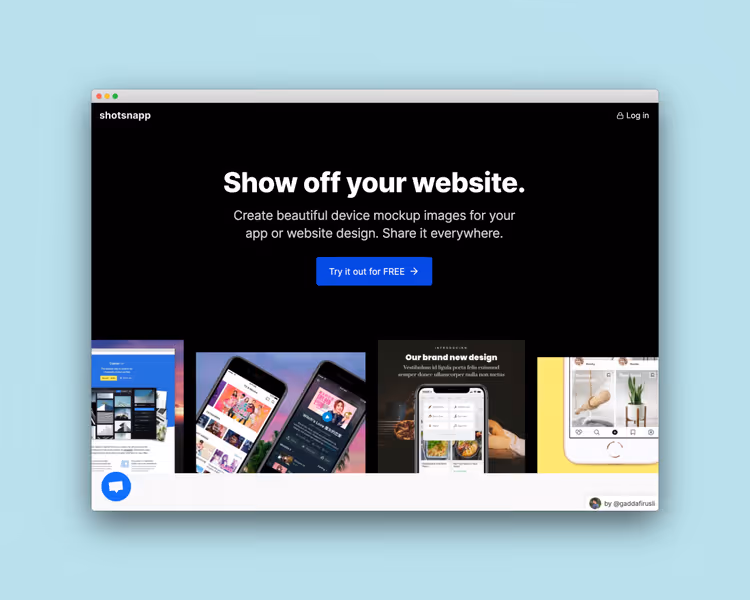 Shotsnapp - ilmainen työkalu laitemockupien luomiseen