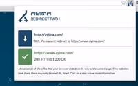 Fenêtre Redirect Path avec chaîne de redirection