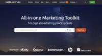 Tableau de bord Semrush avec données de domaine