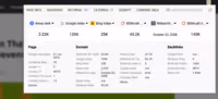 Panneau SEOquake avec métriques de page