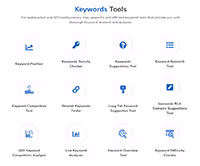 Page d'accueil Small SEO Tools