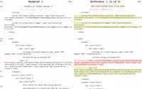 Comparaison du code source et du code rendu