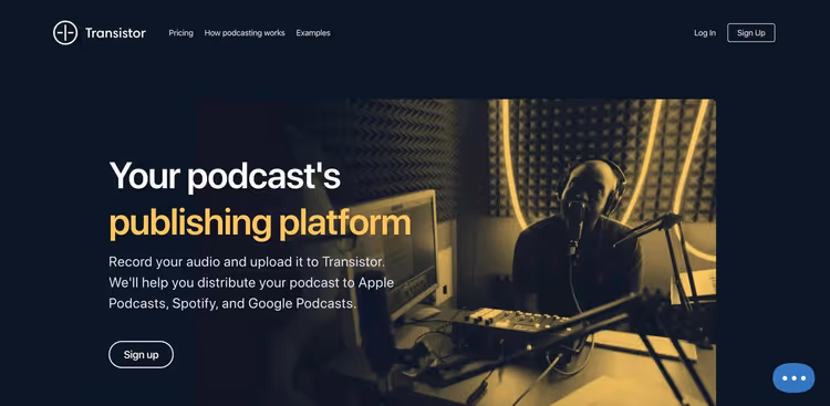 Panel Transistor z wieloma podcastami na jednym koncie