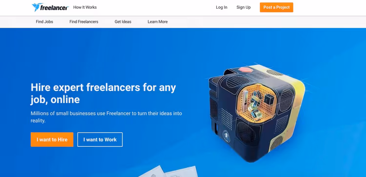 Elenco progetti su Freelancer.com con categorie