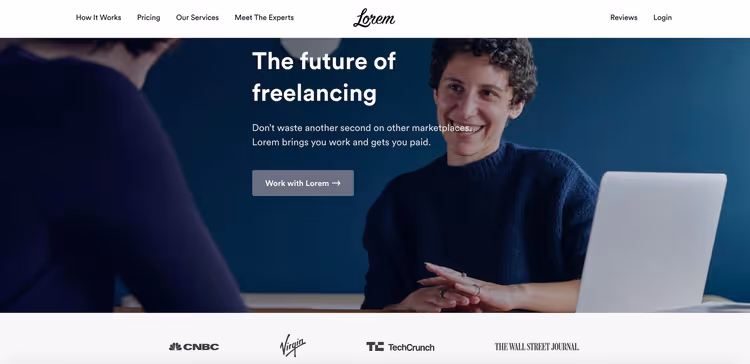 Abbinamento progetti su Lorem per sviluppatori web