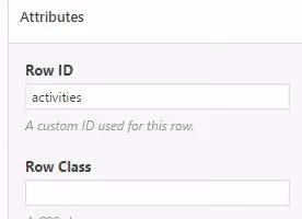 Zuweisung einer Anker-ID zu einer Zeile im SiteOrigin Page Builder