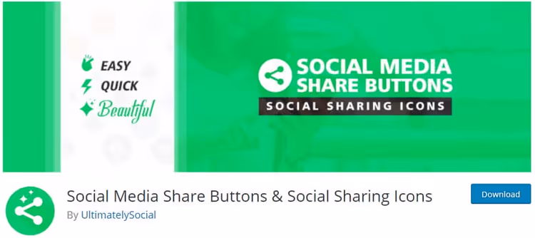 Social network icon selection in the Ultimate plugin
