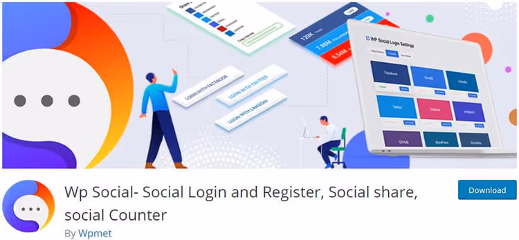 WP Social control panel