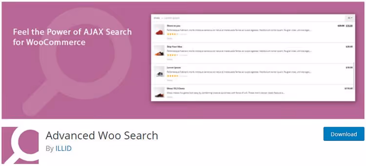 Мгновенный AJAX-поиск товаров Advanced Woo Search