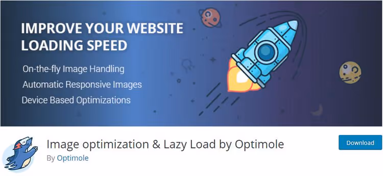 Dashboard wtyczki Optimole w panelu WordPress