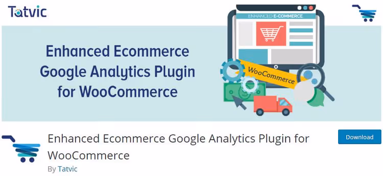 Utvidet E-handel-plugin for Google Analytics for sporing av kjøp i WooCommerce