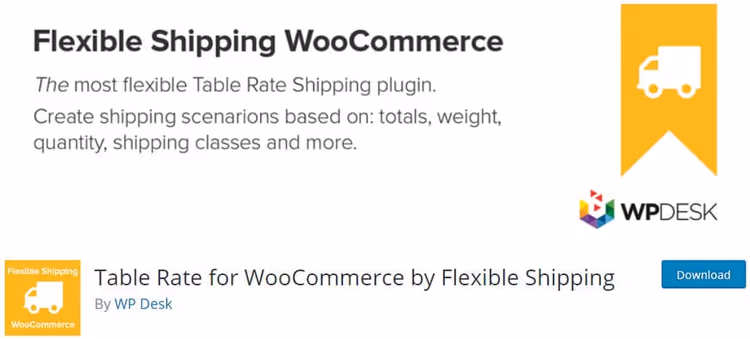 Fraktregler for tabellbaserte satser i Flexible Shipping for WooCommerce