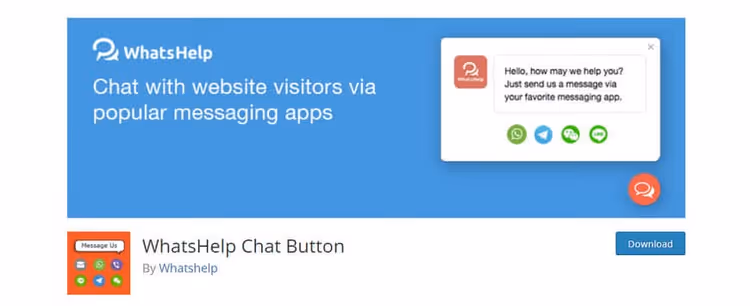 WhatsHelp-monikanavachat-painike: WhatsApp ja Facebook Messenger