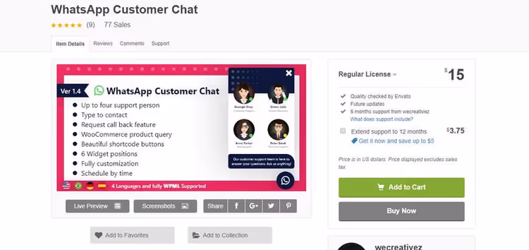 WhatsApp Customer Chat: rajaton määrä asiakaspalvelijoita ja viestien muokkaus