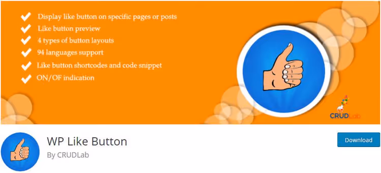 WP Like Button plugin overview for Facebook buttons in WordPress