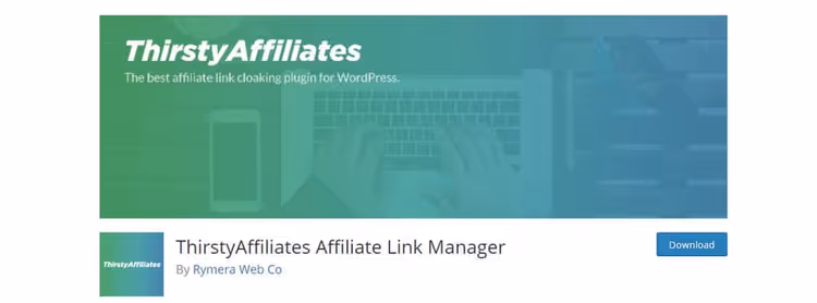 Interfaccia di gestione dei link di affiliazione di ThirstyAffiliates