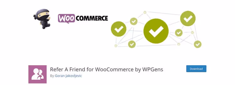 Modulo di invito amici nel plugin WPGens per WooCommerce