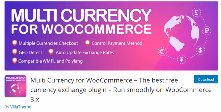 CURCY Multi Currency Plugin-Bedienfeld in WooCommerce