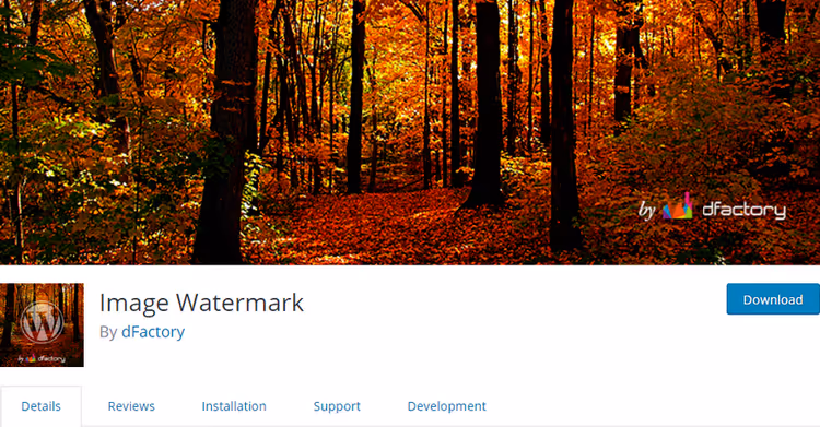 Plugin Image Watermark no directório do WordPress