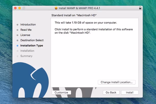 Installazione di MAMP sul computer
