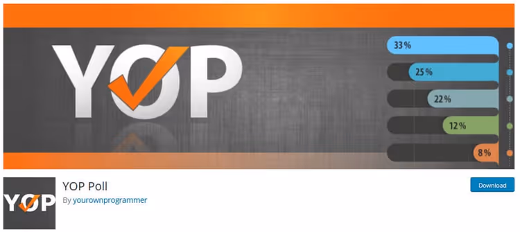 YOP Poll poll creation interface in WordPress admin