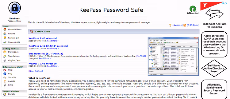 Password manager per memorizzare credenziali WordPress