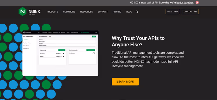 Сайт вебсервера NGINX на WordPress